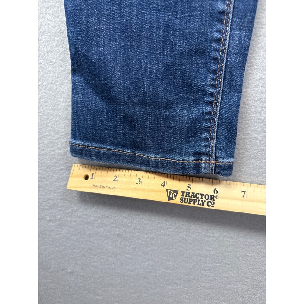 NWT J. Jill Denim High Rise Straight Leg Portside Wash Jeans Size 2 R‎ Academia - Picture 8 of 13